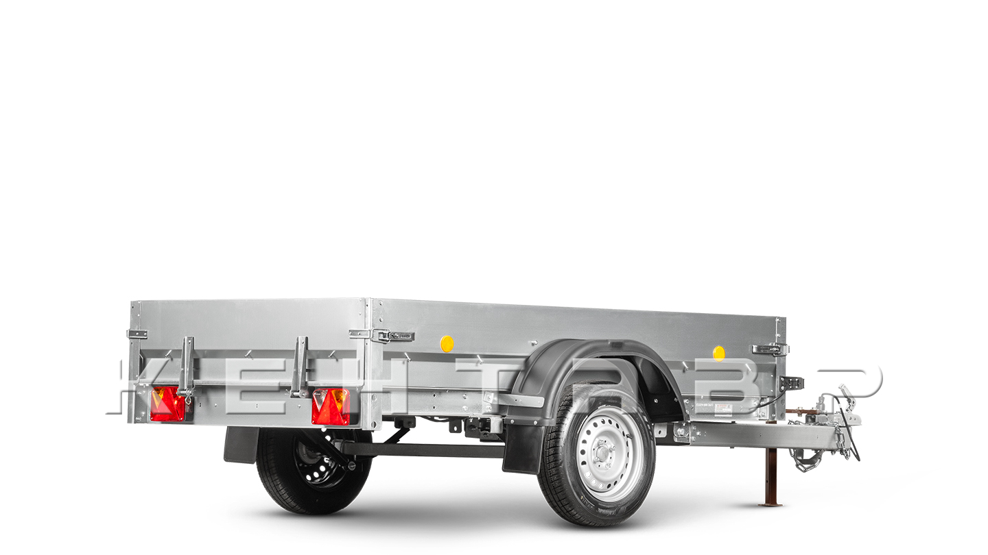 Прицеп Flagman | Флагман ПТТ — 0,5-0,7 с ПТС к мини-трактору (универсальный)