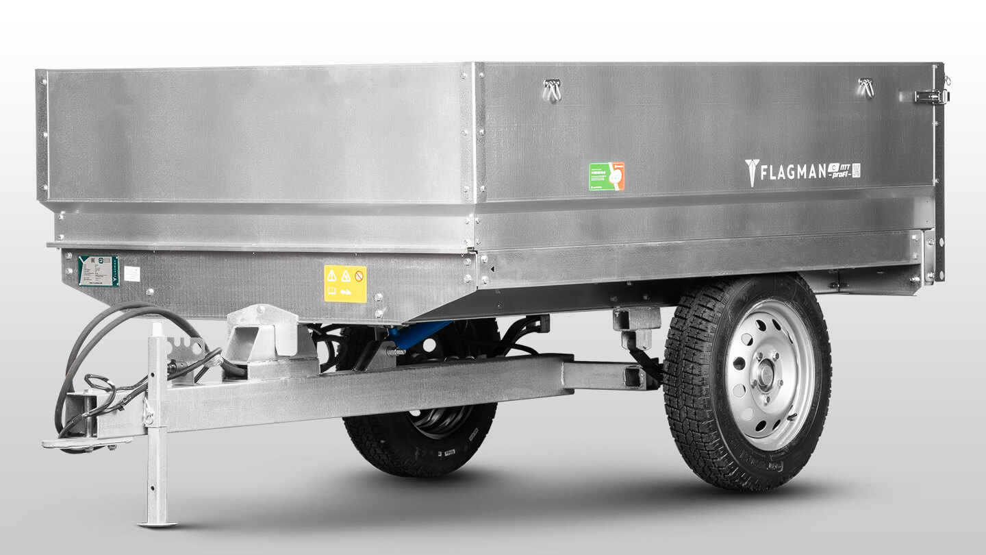 Прицеп Flagman | Флагман C/ПТТ/Р — 1,5 с ПСМ к трактору (самосвальный/рессорный) 0