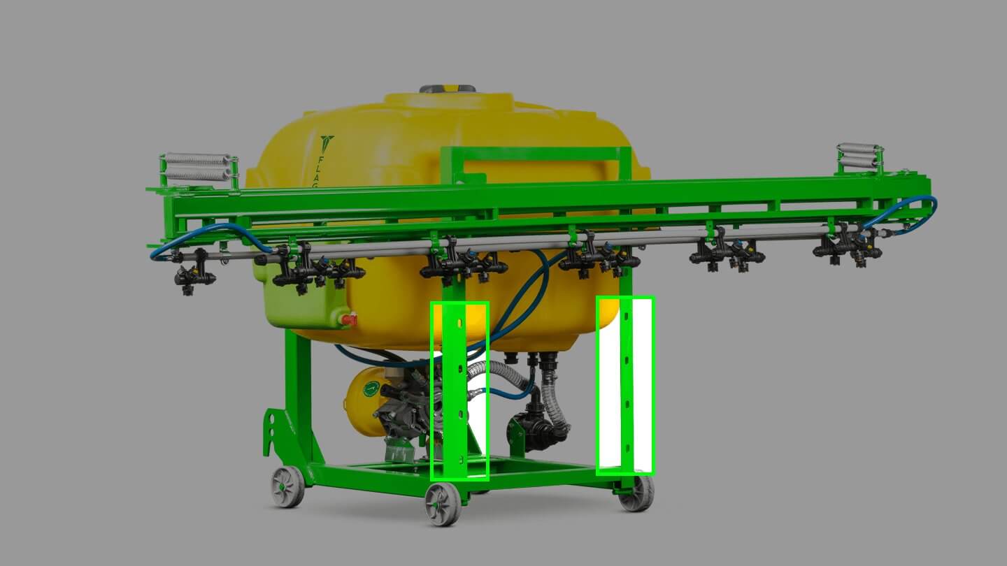 Опрыскиватель полевой навесной Флагман | Flagman P400/1 (400 л) + (кардан 85см/6х6/со сваркой) 0