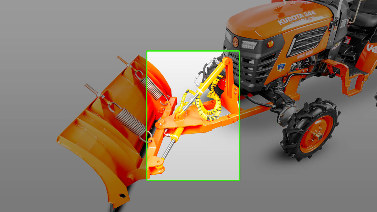 Отвал Flagman | Флагман к трактору Кентавр MASTER Т-5К/344 с пружинными амор. и гидропов. (1,2 м) 1