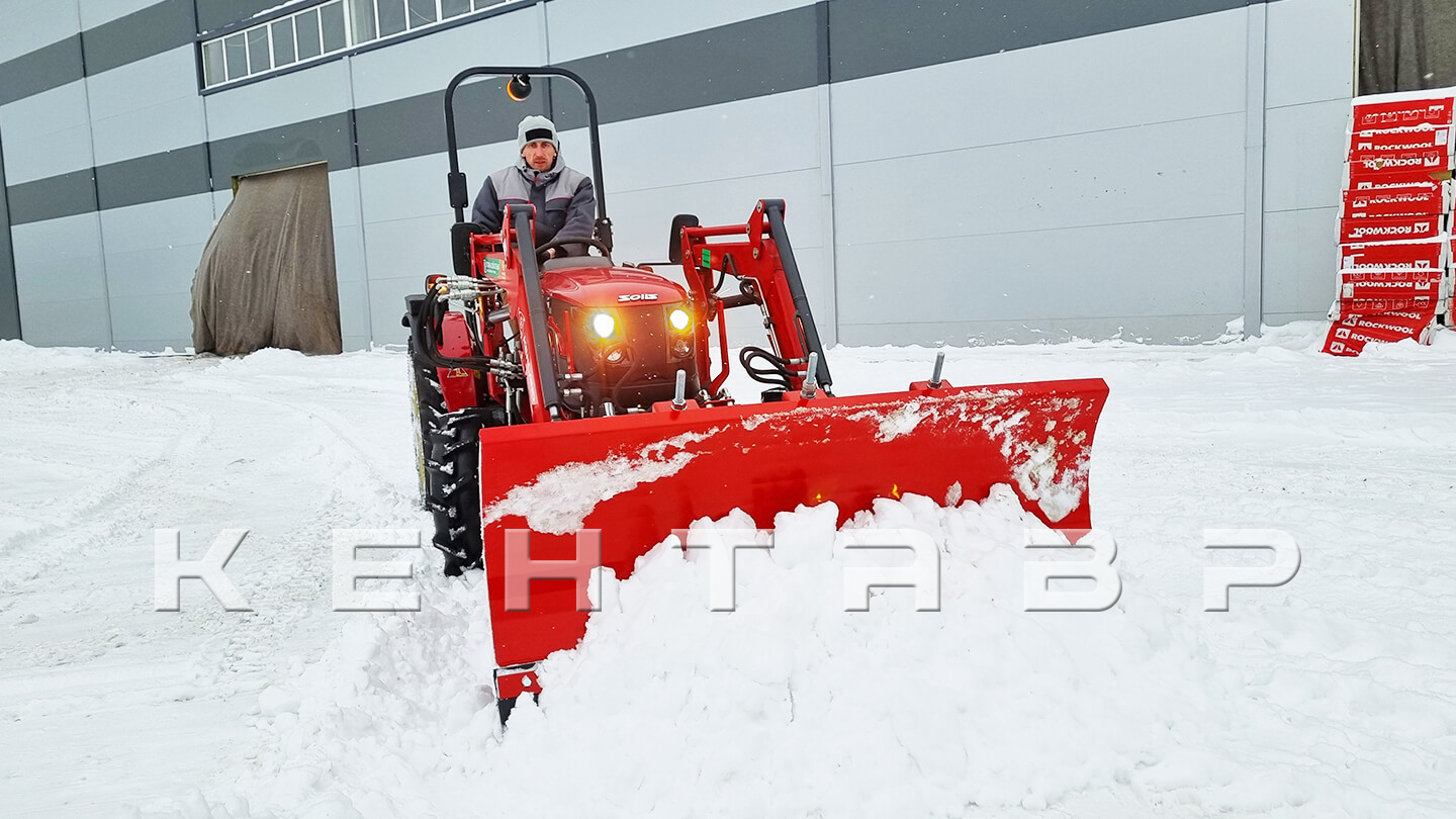 Отвал Flagman | Флагман 03 FP к фронтальному погрузчику с пружинными амор. и гидроповоротом (1,6 м)