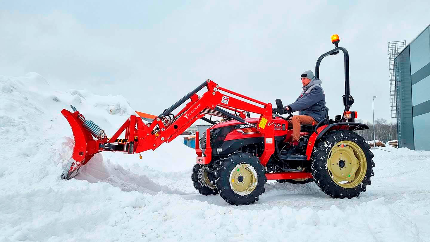 Отвал Flagman | Флагман 03 FP к фронтальному погрузчику с пружинными амор. и гидроповоротом (1,6 м) 0