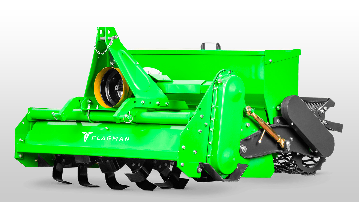 Стоунбурьер с бункером и катком Flagman | Флагман SB125B (1,25 м) 0
