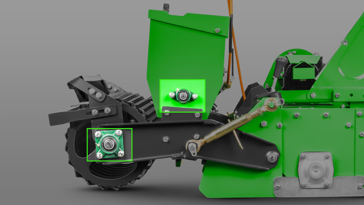 Стоунбурьер с бункером и катком Flagman | Флагман SB125B (1,25 м) 0