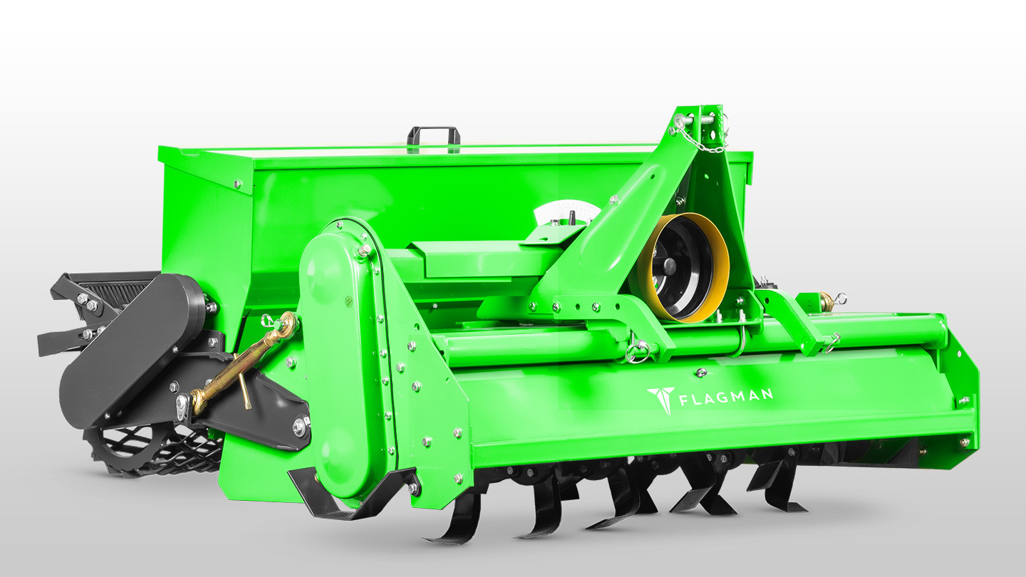 Стоунбурьер с бункером и катком Flagman | Флагман SB125B (1,25 м) 0