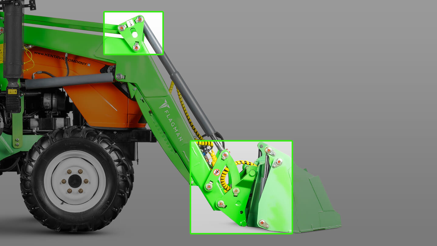 Фронтальный погрузчик Flagman | Флагман PRO Кентавр Т-654 G2 PRO-500 (челюстной c джойстиком) 0