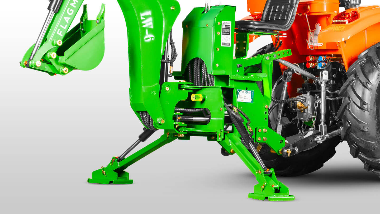 Навесной экскаватор Flagman | Флагман LW6 + захват механический 0