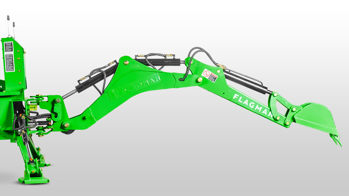 Навесной экскаватор Flagman | Флагман LW6 + захват механический 0