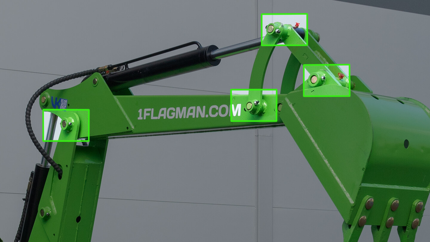 Навесной экскаватор Flagman | Флагман LW7 + захват механический 0